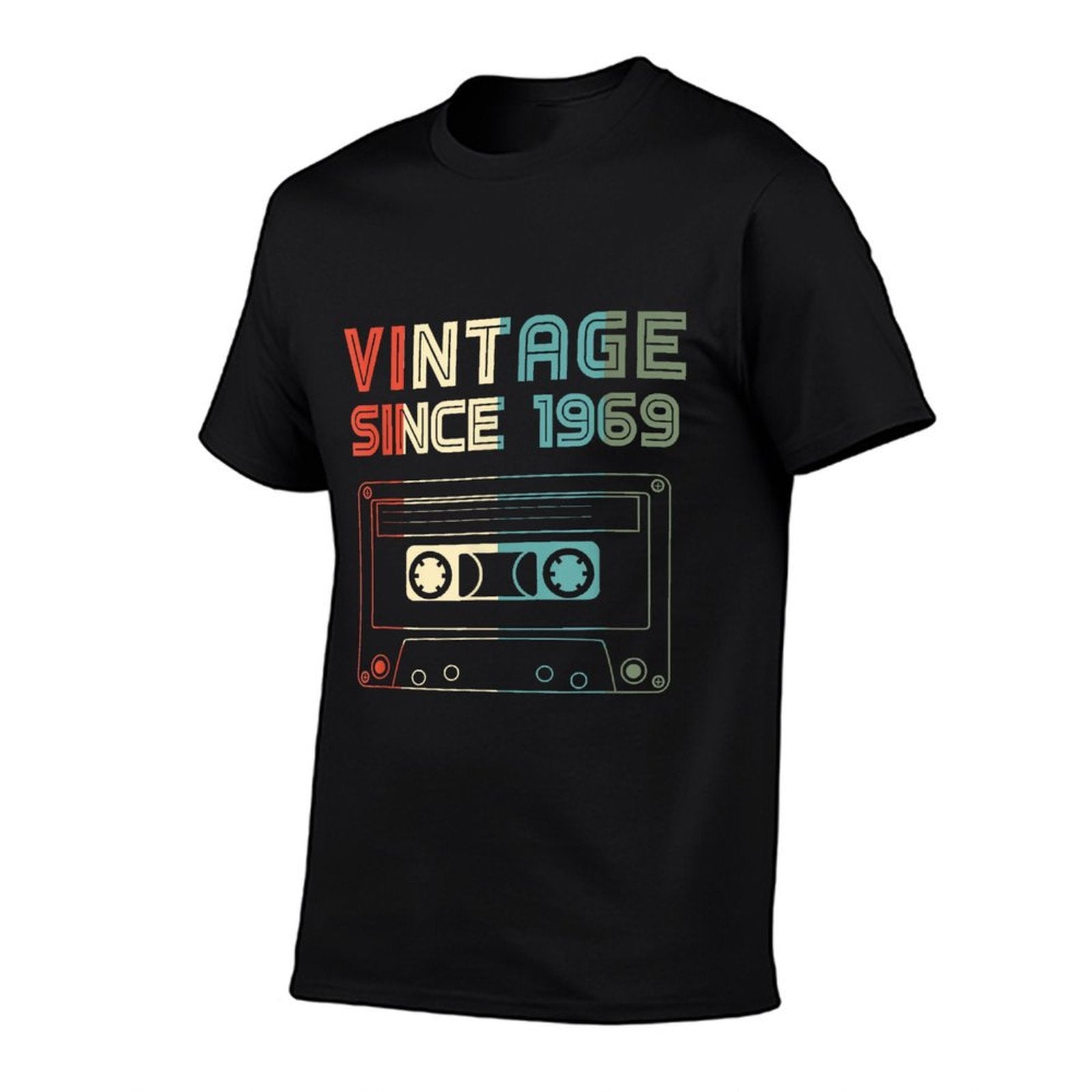Vintage Since 1969 Cassette - 50th Birthday Graphic  Cotton T-Shirt
