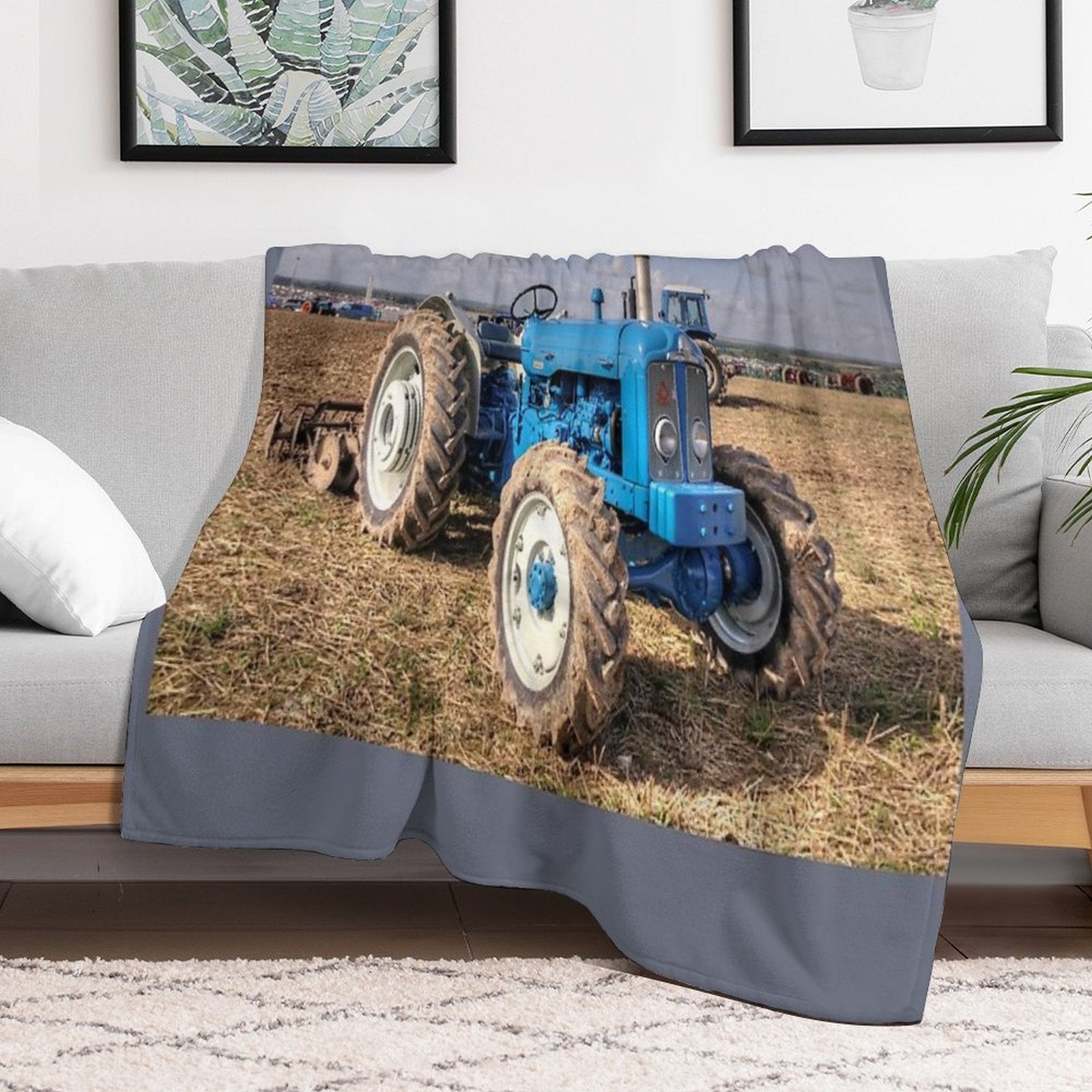 Roadless Tractor Gift-ready Throw Blanket
