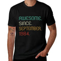 40 Years Old Awesome Since September 1984 40th Birthday  Easy-care T-Shirt
