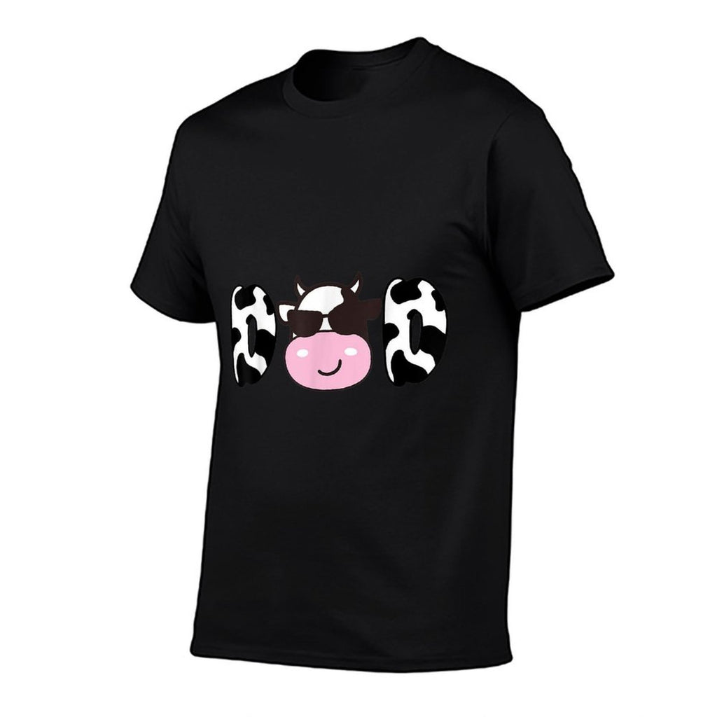 Dad of The Birthday Girl Funny Cow Daddy Papa Bday Matching  Breathable T-Shirt