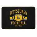 Vintage Pittsburgh Retro Steelers PA Football Team Goalline Sport Lover Gift For Fan  Dirt-Trapping Bath Mat