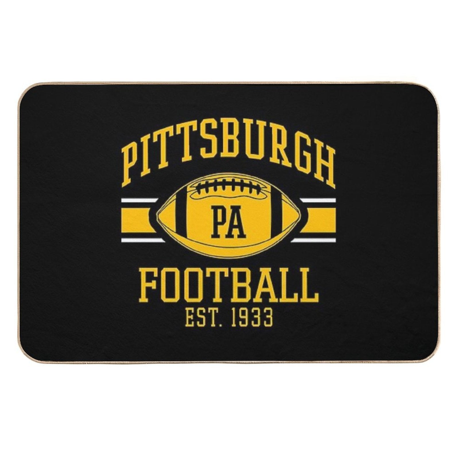 Vintage Pittsburgh Retro Steelers PA Football Team Goalline Sport Lover Gift For Fan  Dirt-Trapping Bath Mat
