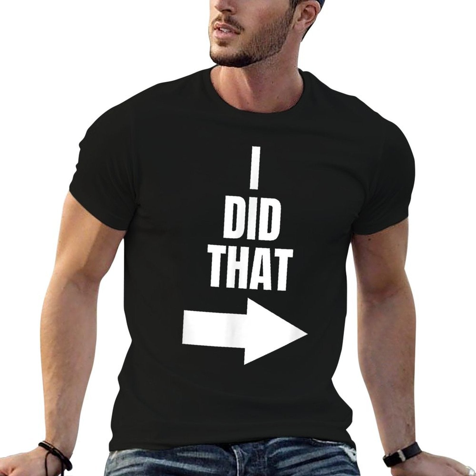 Mens I Did That Pregnant Dad  Trendy Pattern T-Shirt