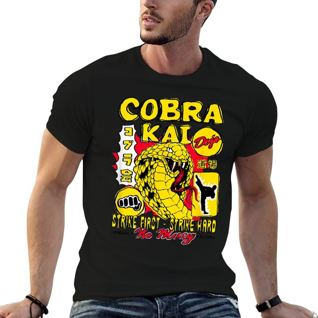 Cobra Kai Comic Illustration Collage TV Show  Graphic-printed T-Shirt