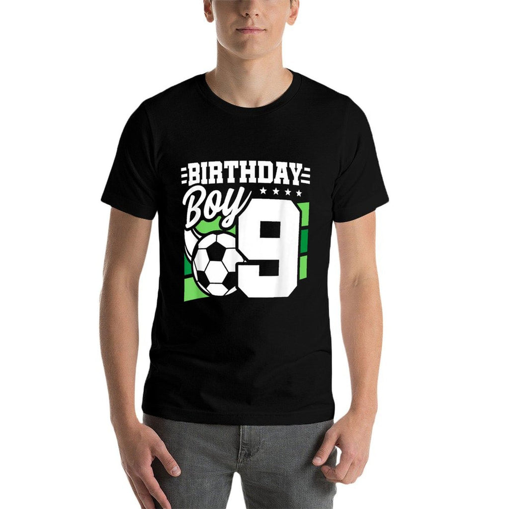Soccer Birthday Party - 9 Year Old Boy - 9th Birthday  Stretchy T-Shirt