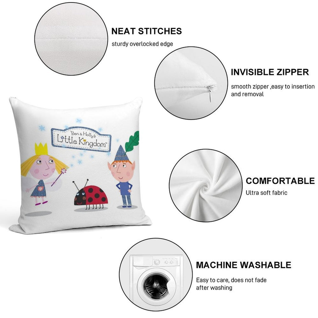 Ben And Holly Soft High-Density Material Throw Pillow