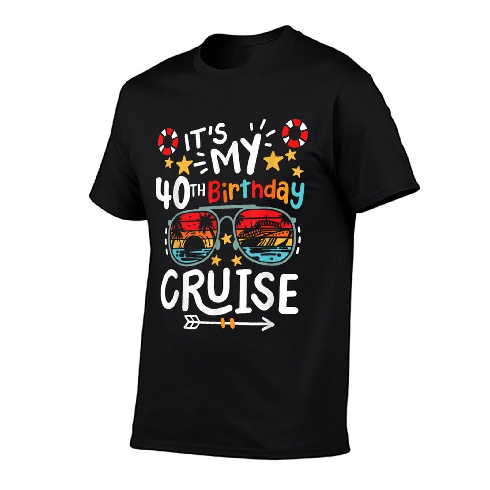 It's My 40th Birthday Cruise Vacation Tropical Party Beach  Graphic-printed T-Shirt