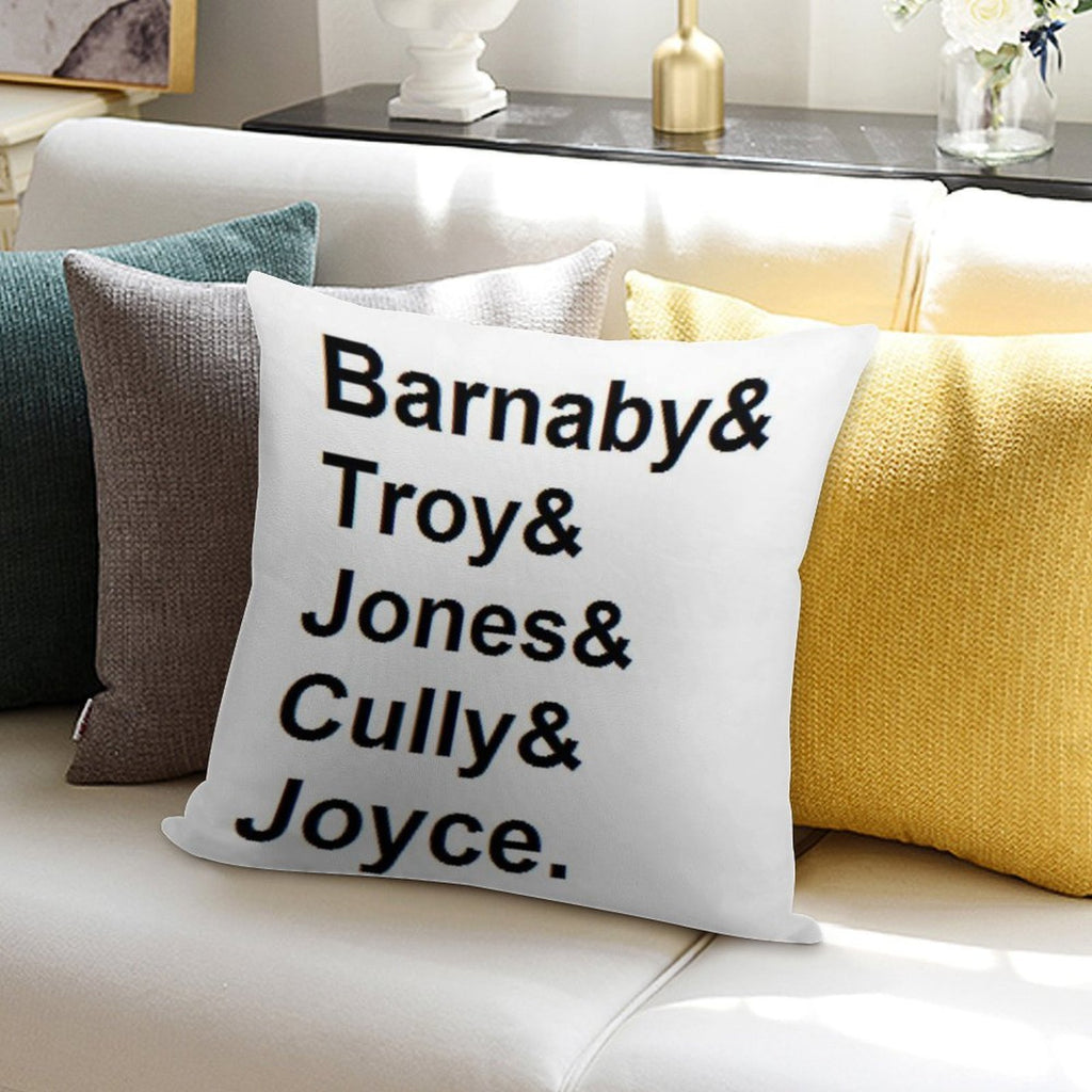Midsomer Murders - Helvetica List Soft Ultra-Soft Texture Throw Pillow