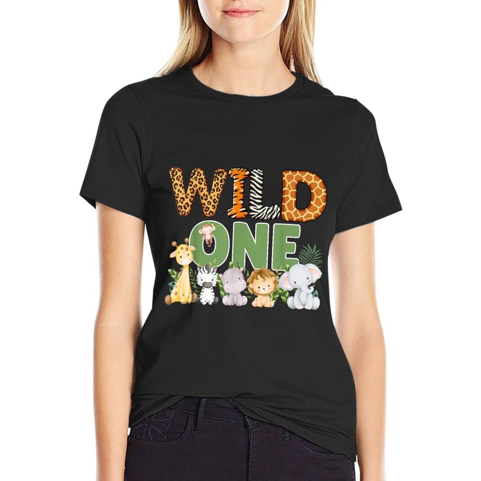 Wild One 1 Year Old 1st Birthday Safari Family Matching  Classic T-Shirt