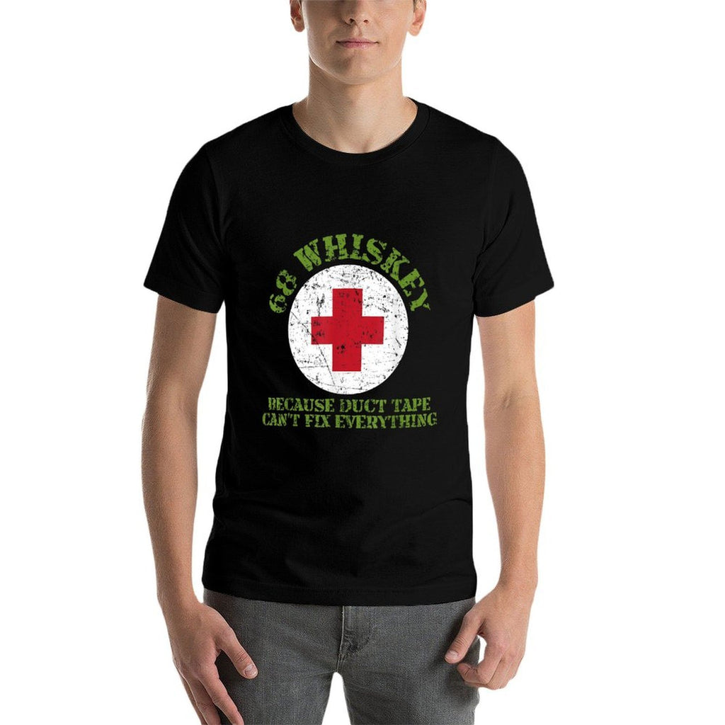 68 Whiskey Because Duct Tape Can't Fix Everything Veterans  Soft T-Shirt