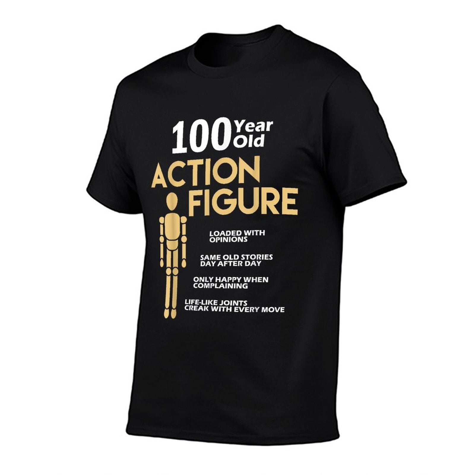 Funny 100 Years Old Action Figure 100th Birthday  Affordable Price T-Shirt