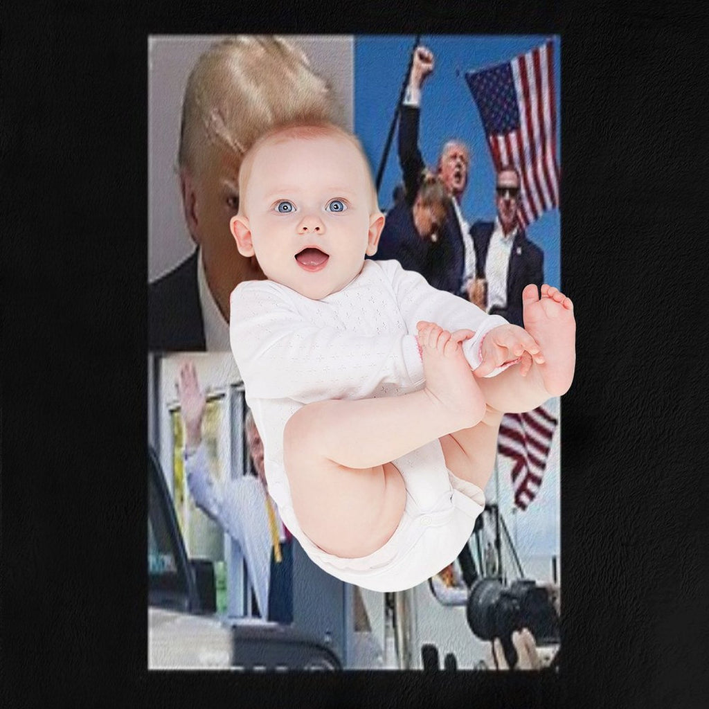 Donald Trump Garbage Truck, Trump Shot, Trump Mcdonalds Multi-functional Throw Blanket