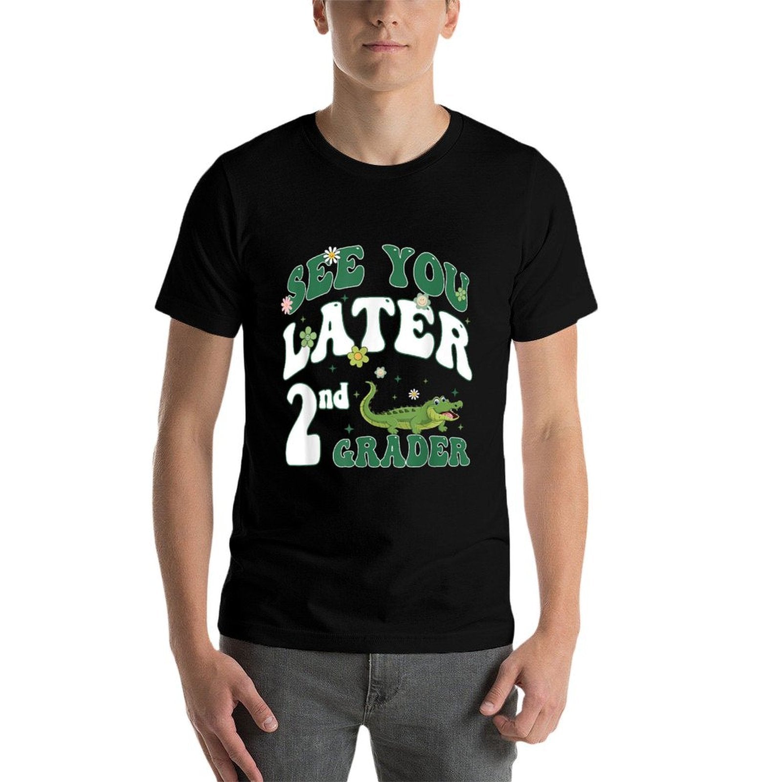 See You Later 2nd Grader Last Day Of School Teacher Dinosaur  Lightweight T-Shirt