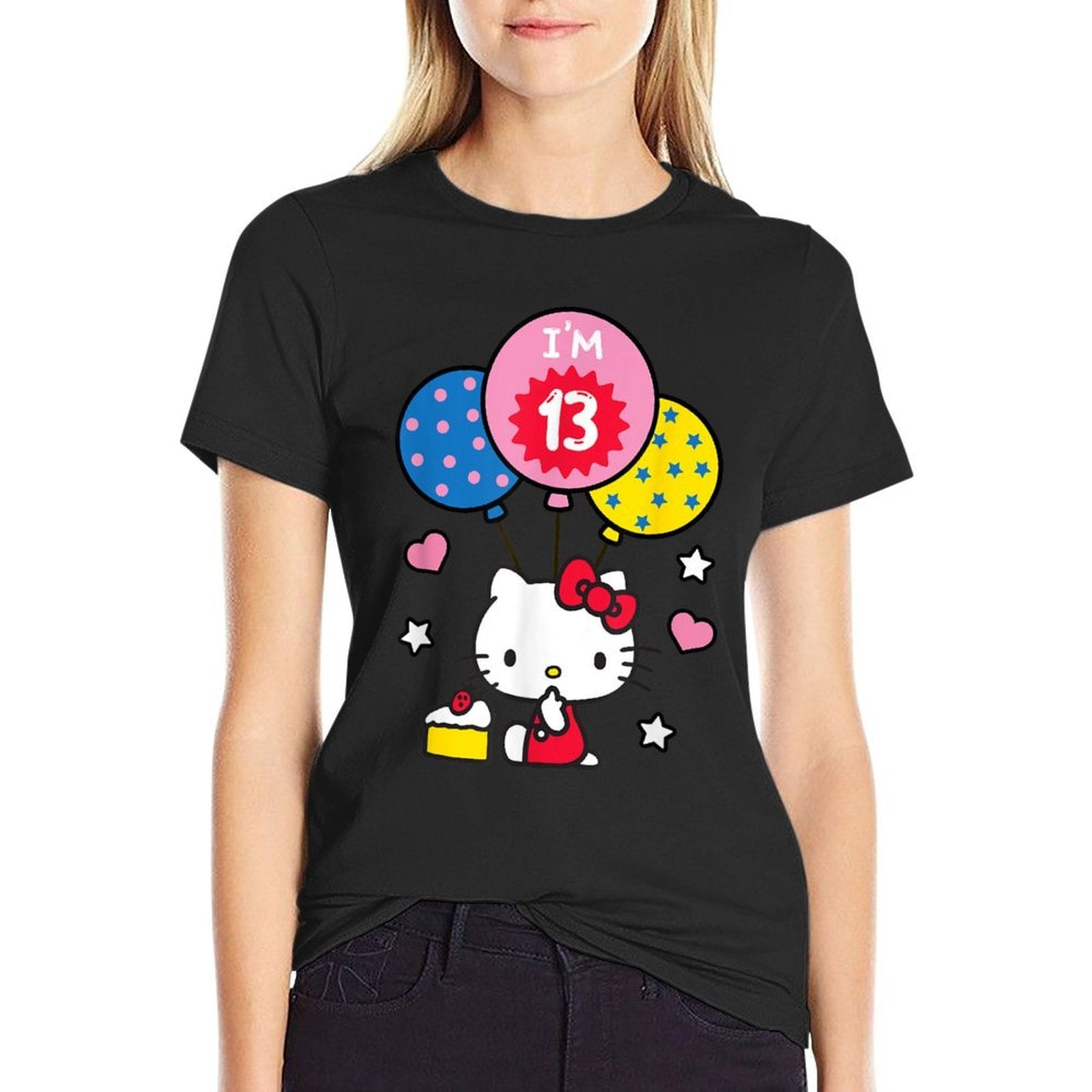 Hello Kitty I'm 13 Birthday  Stretchy T-Shirt