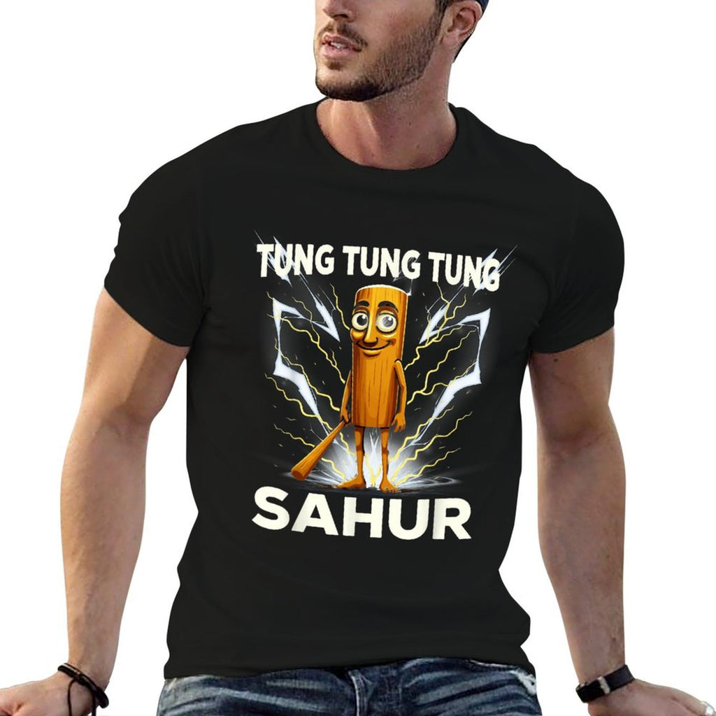 Tung Tung Tung SAHUR Italian BRAINROT Meme Funny Absurd  Odor-resistant T-Shirt