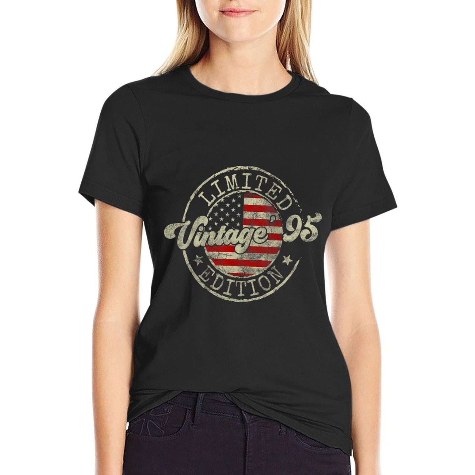 Vintage 1995 Limited Edition 30-Year-Old Gifts 30th Birthday  High-quality Stitching T-Shirt