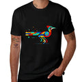 Geometric Minimalism Modern Illustration Roadrunner Bird Art  Moisture-wicking T-Shirt