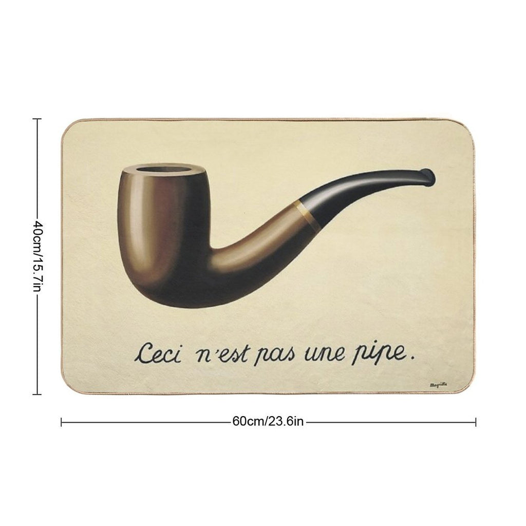 This Is Not A Pipe  Absorbent Bath Mat