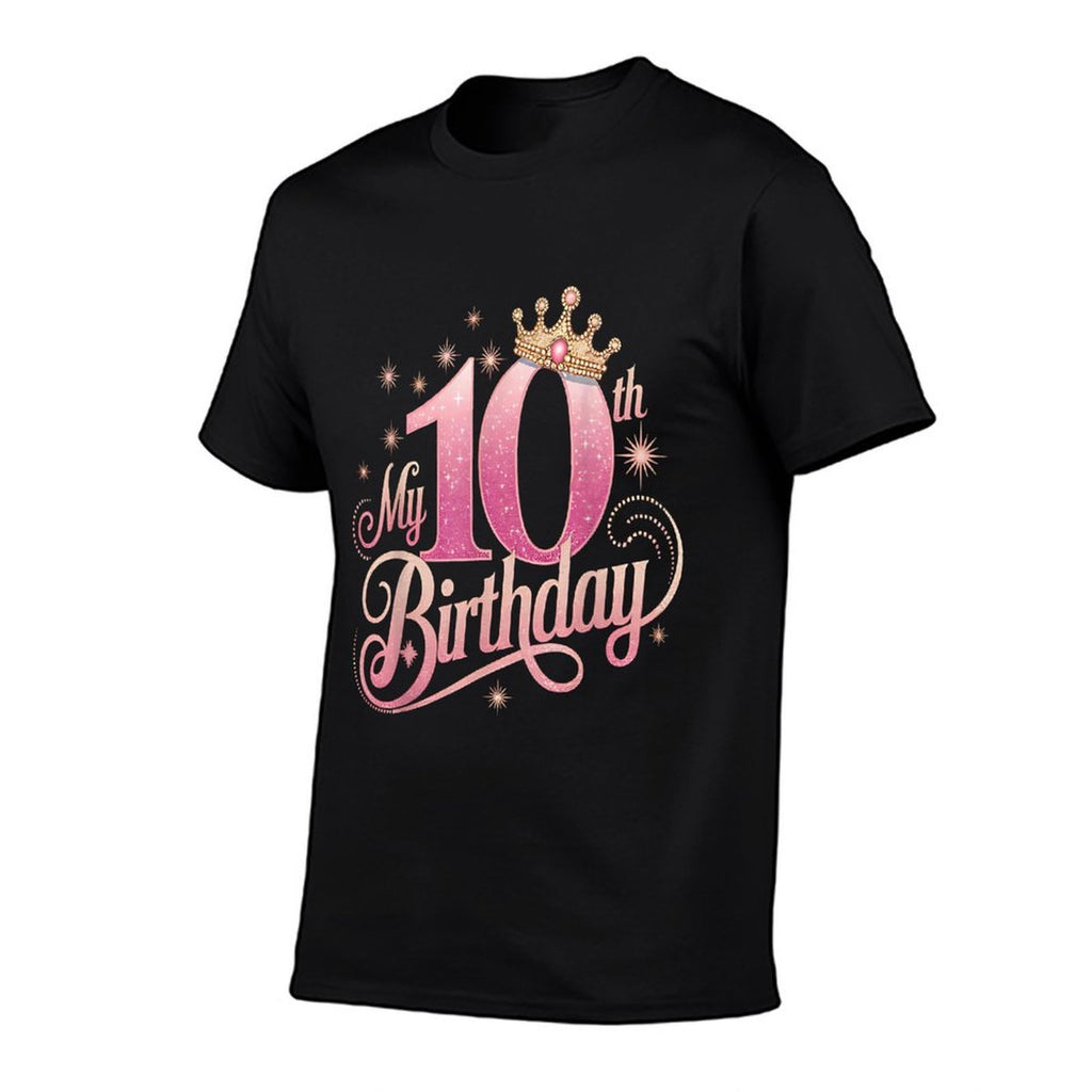 Girls 10th Birthday Shirt for Girls 10 Year Old Birthday  Tagless Design T-Shirt