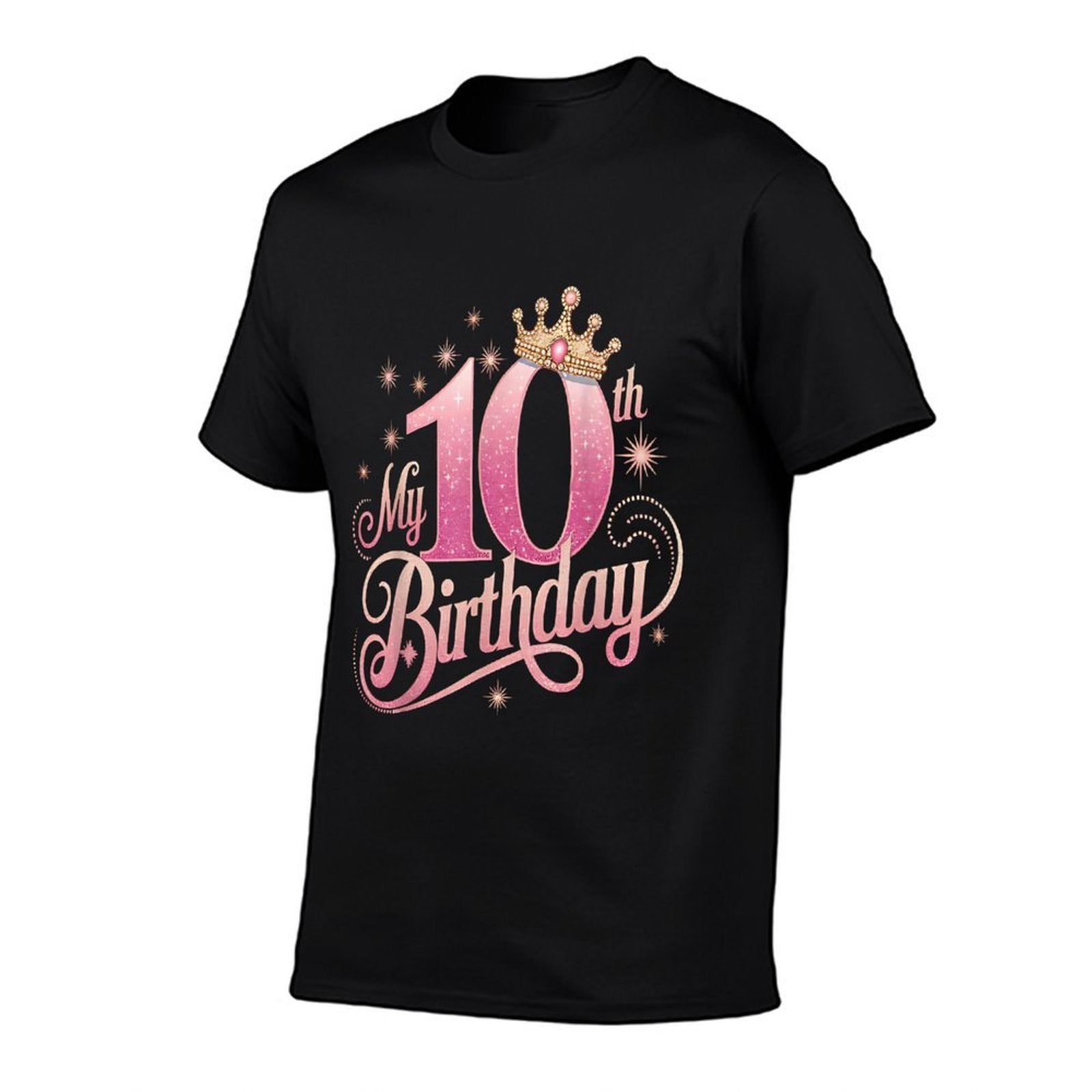 Girls 10th Birthday Shirt for Girls 10 Year Old Birthday  Tagless Design T-Shirt