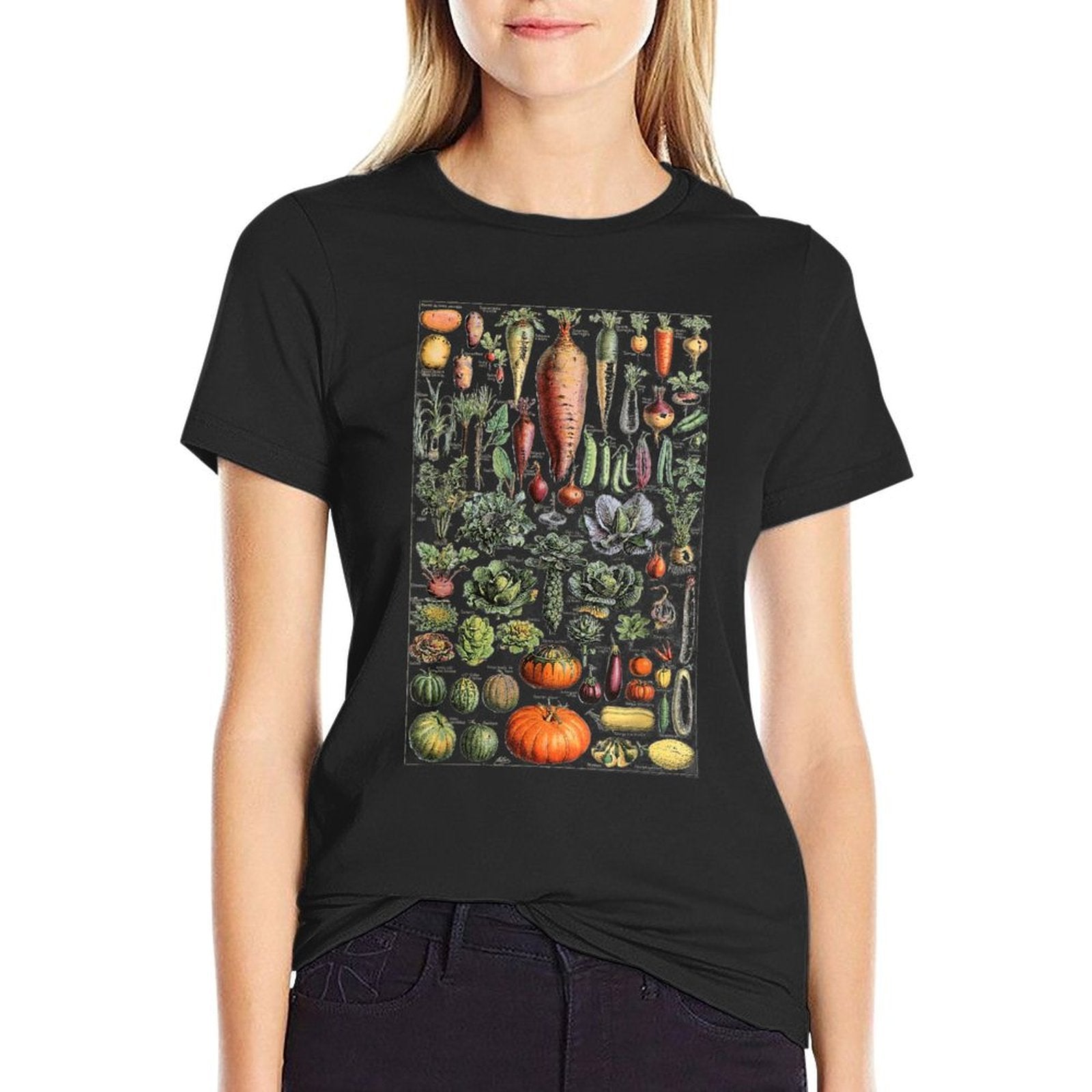 Kitchen Vegetable Identification Reference Table Comfortable T-Shirt