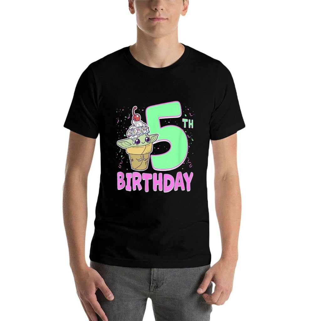 Star Wars The Mandalorian Grogu 5th Birthday Treat  Durable T-Shirt