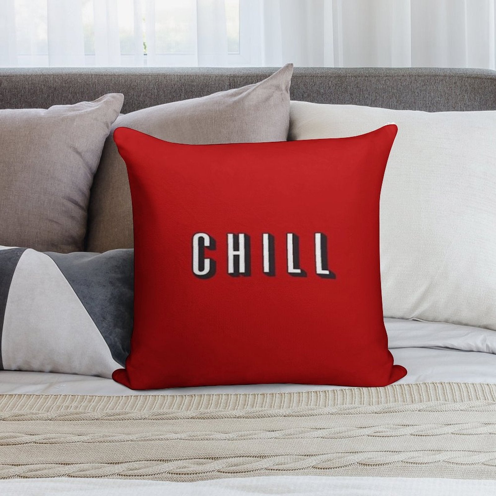 CHILL Soft Durable Construction Throw Pillow