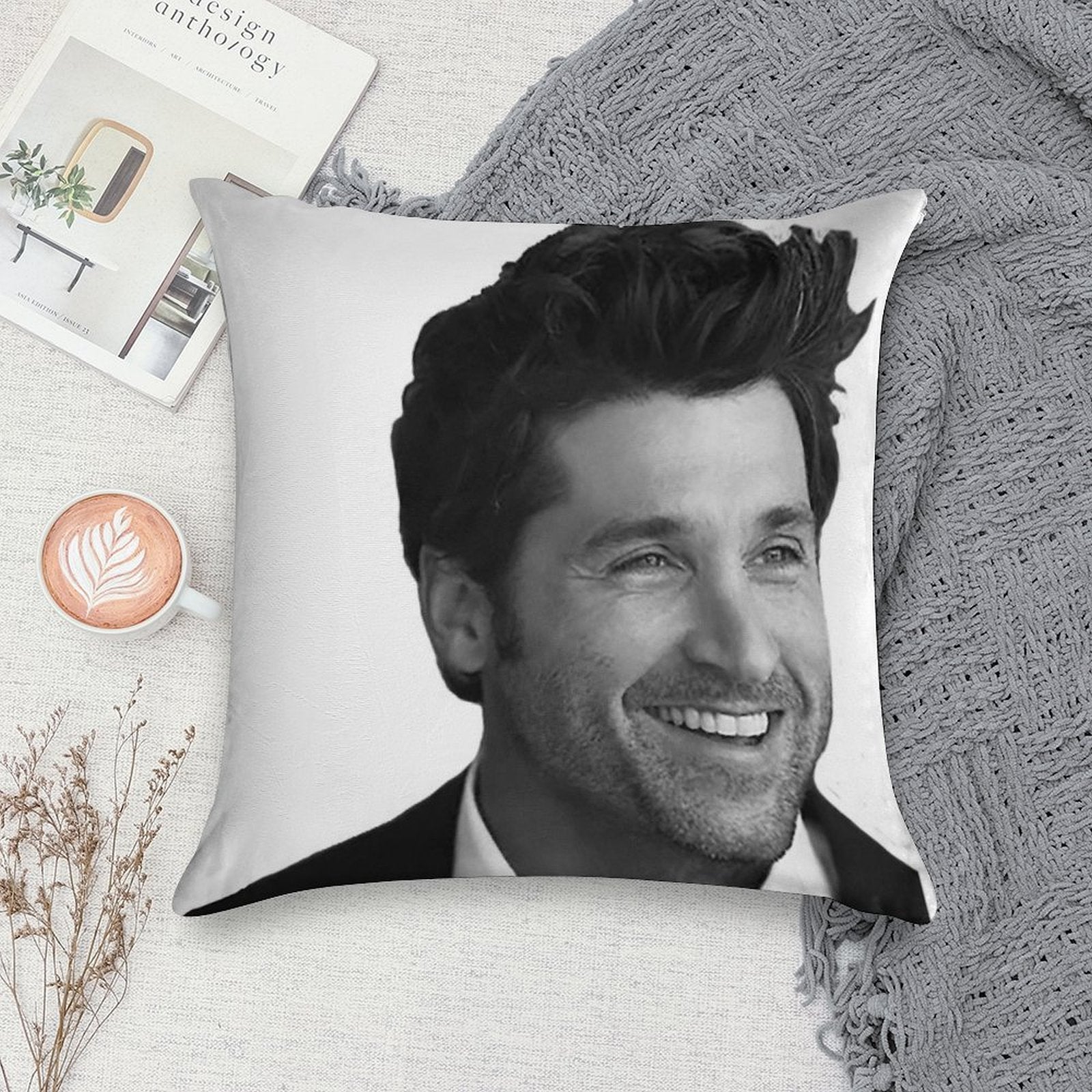 Patrick Dempsey Soft Multiple Sizes Throw Pillow