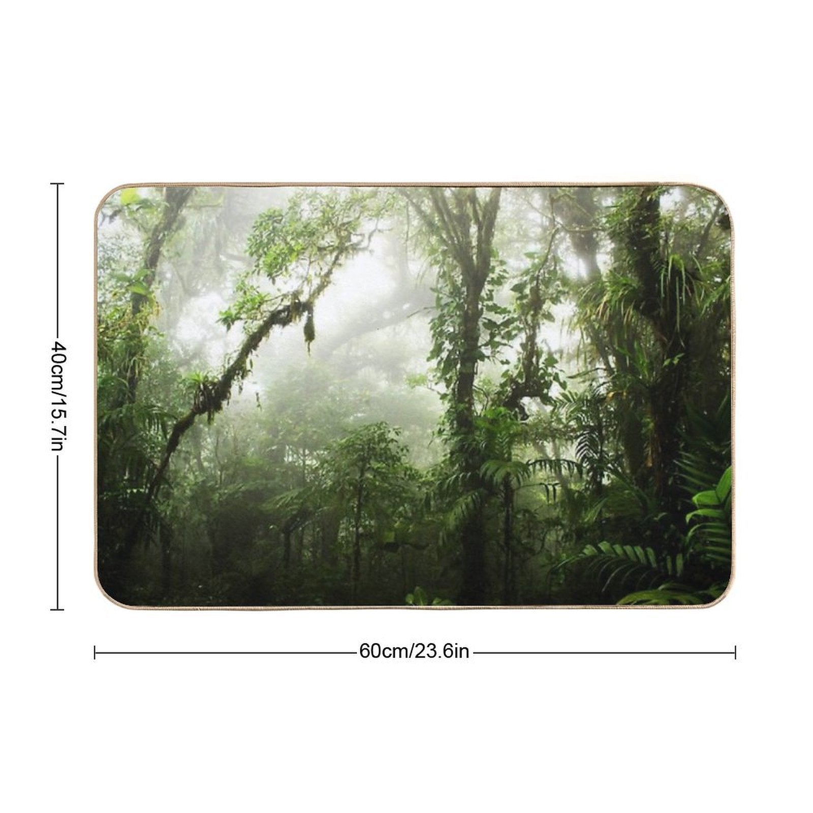 Cloud Forest  Pet-Safe Bath Mat