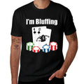 40th Birthday Im Bluffing Funny Poker  Fade-proof Color T-Shirt