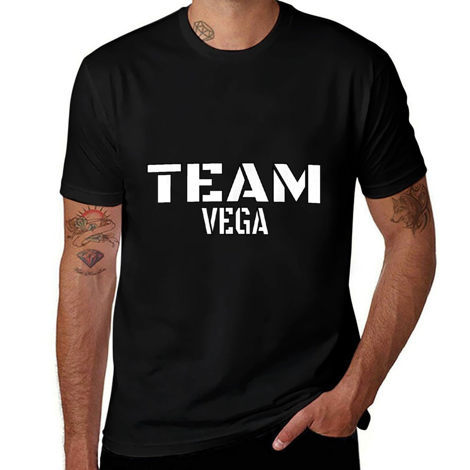 Team Vega Unique Personalized Matching Family  Graphic-printed T-Shirt