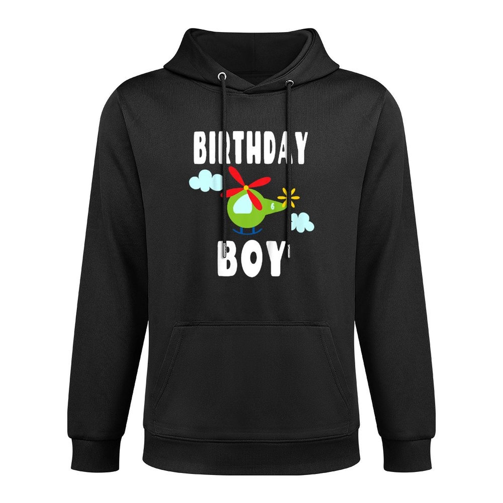 Kids Helicopter Birthday Party - Six Year Old - 6 On Tail Moisture-Wicking Hoodie