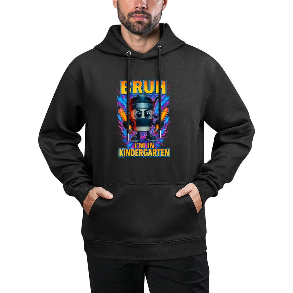 Bruh Im In Kindergarten Italian Brainrot Back To School Boy Shrink-Resistant Hoodie