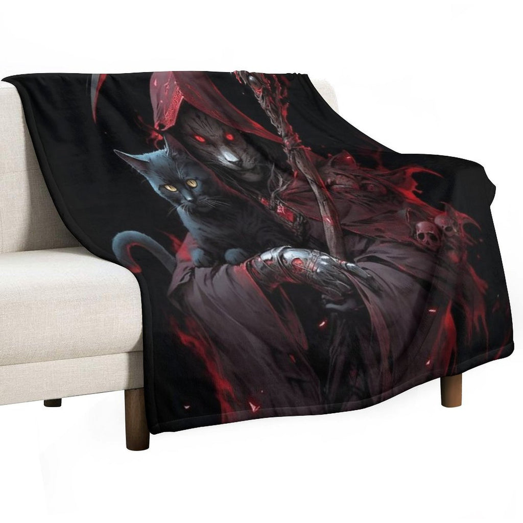 Grim Reaper All-season Throw Blanket