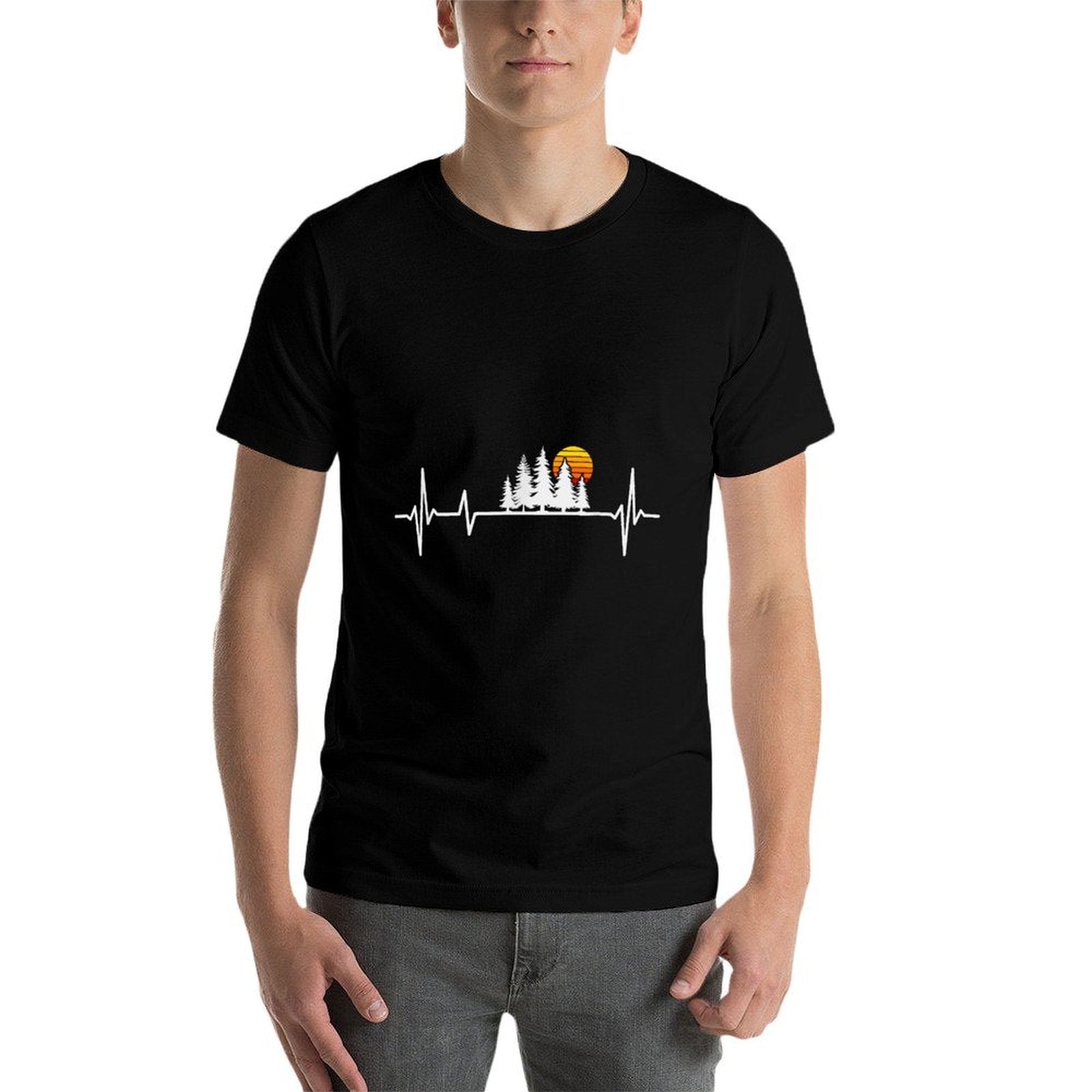 Trees Wildlife Nature Heartbeat Forest  Soft T-Shirt
