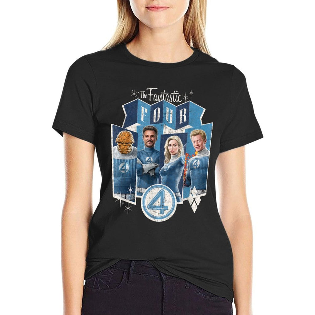 Marvel The Fantastic Four First Steps Vintage Style Team  Versatile T-Shirt
