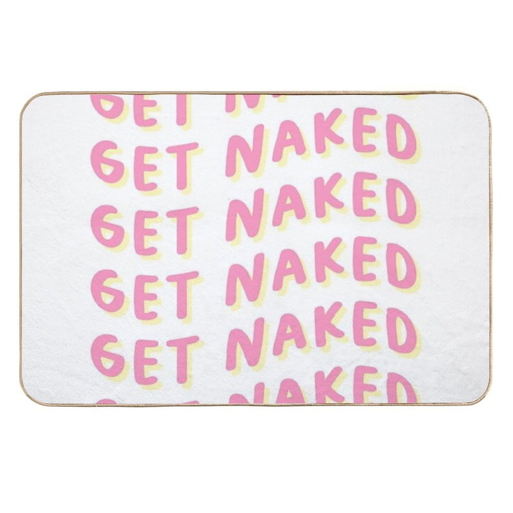 Get Naked - Pink And Yellow  Eco-Friendly Bath Mat