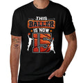 This Baller Is Now 15 Basketball Kids Boys 15th Birthday  Soft T-Shirt