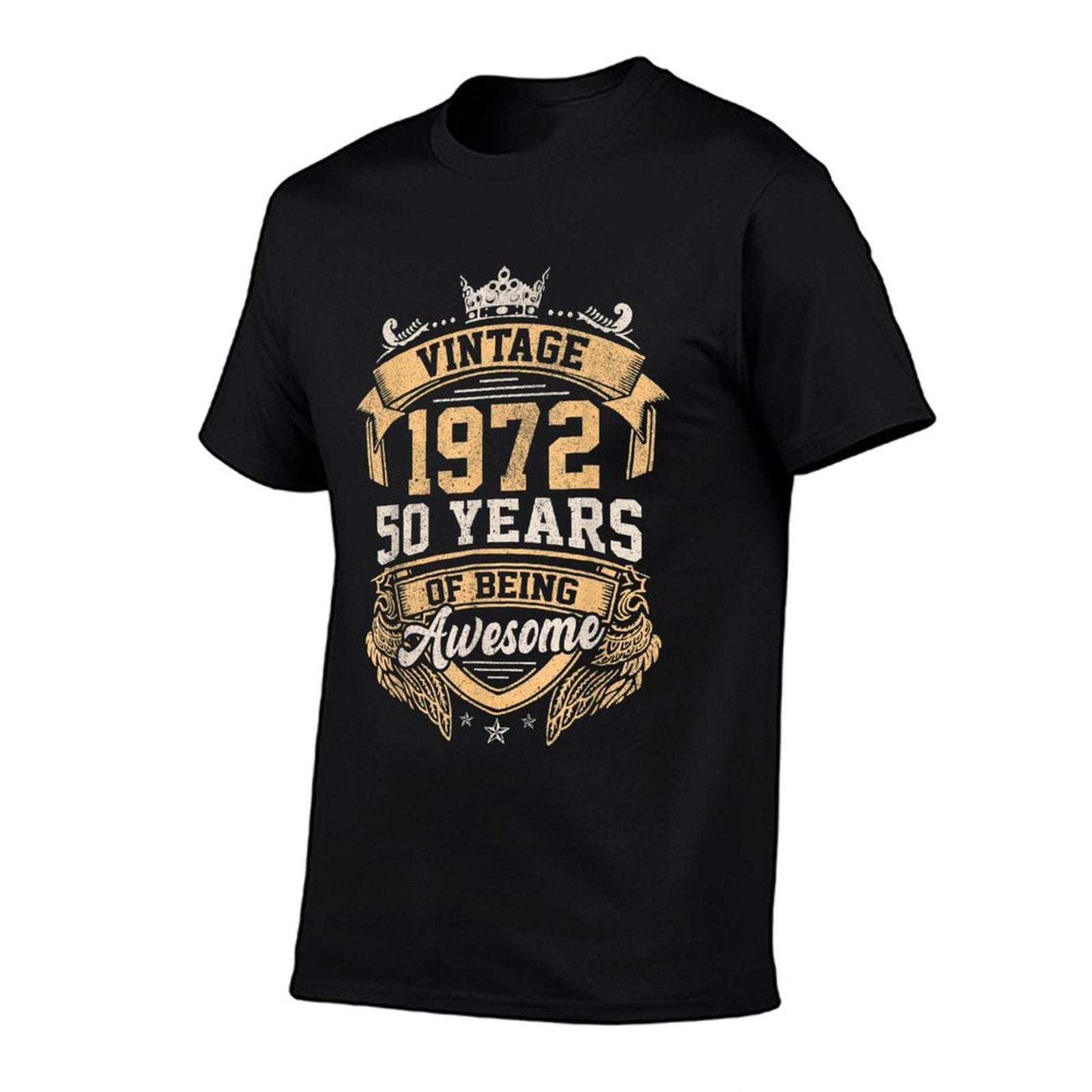 Vintage 1972 Retro 50th Birthday 50 Years Of Being Awesome  Moisture-wicking T-Shirt