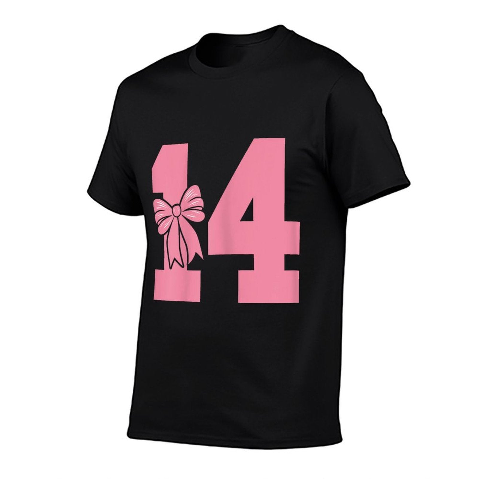 14th Birthday Pink Coquette Bow Cute Ribbon 14 Years Old  Versatile T-Shirt
