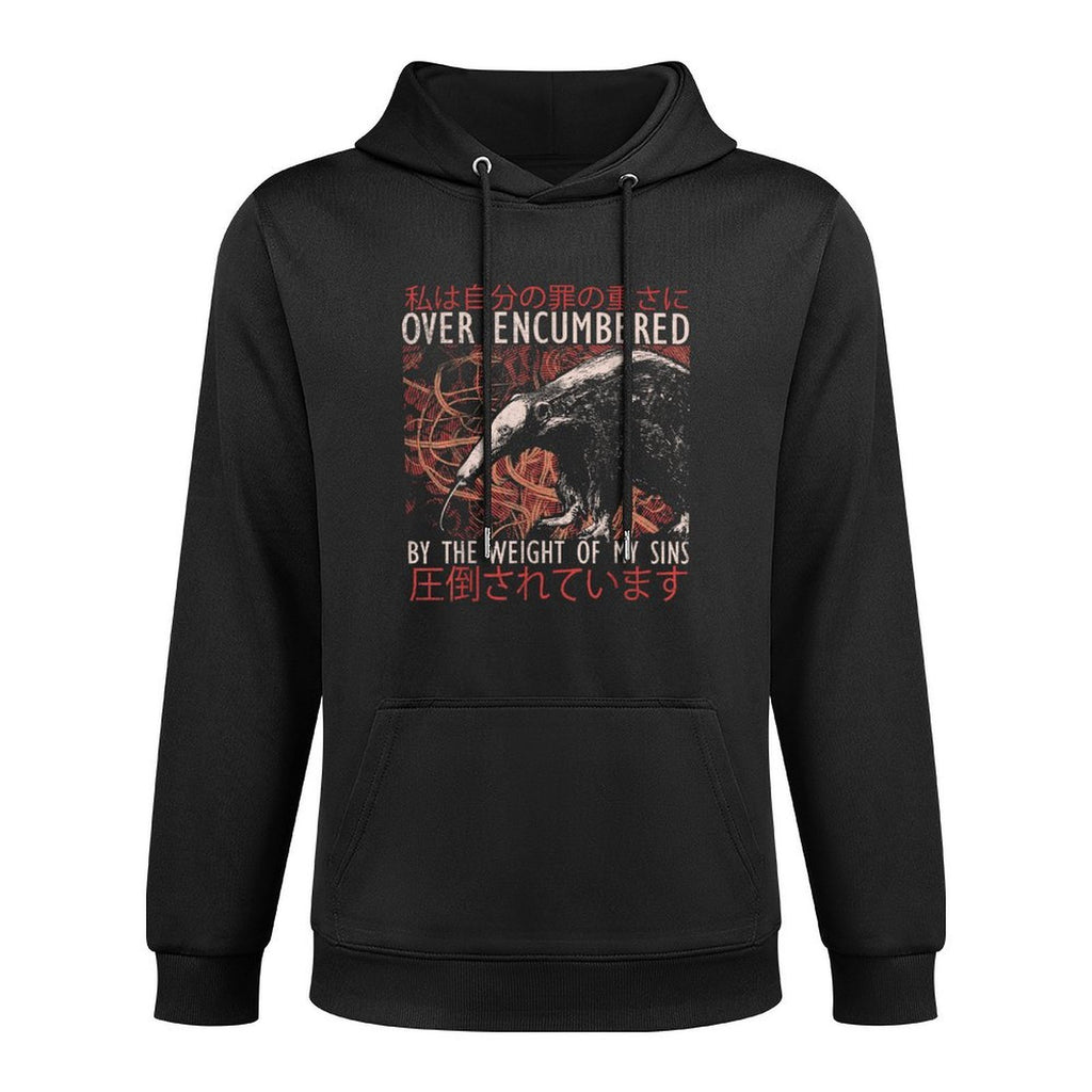 Over Encumbered by The Weight of My Sins Japanese Anteater Pilling-Resistant Hoodie