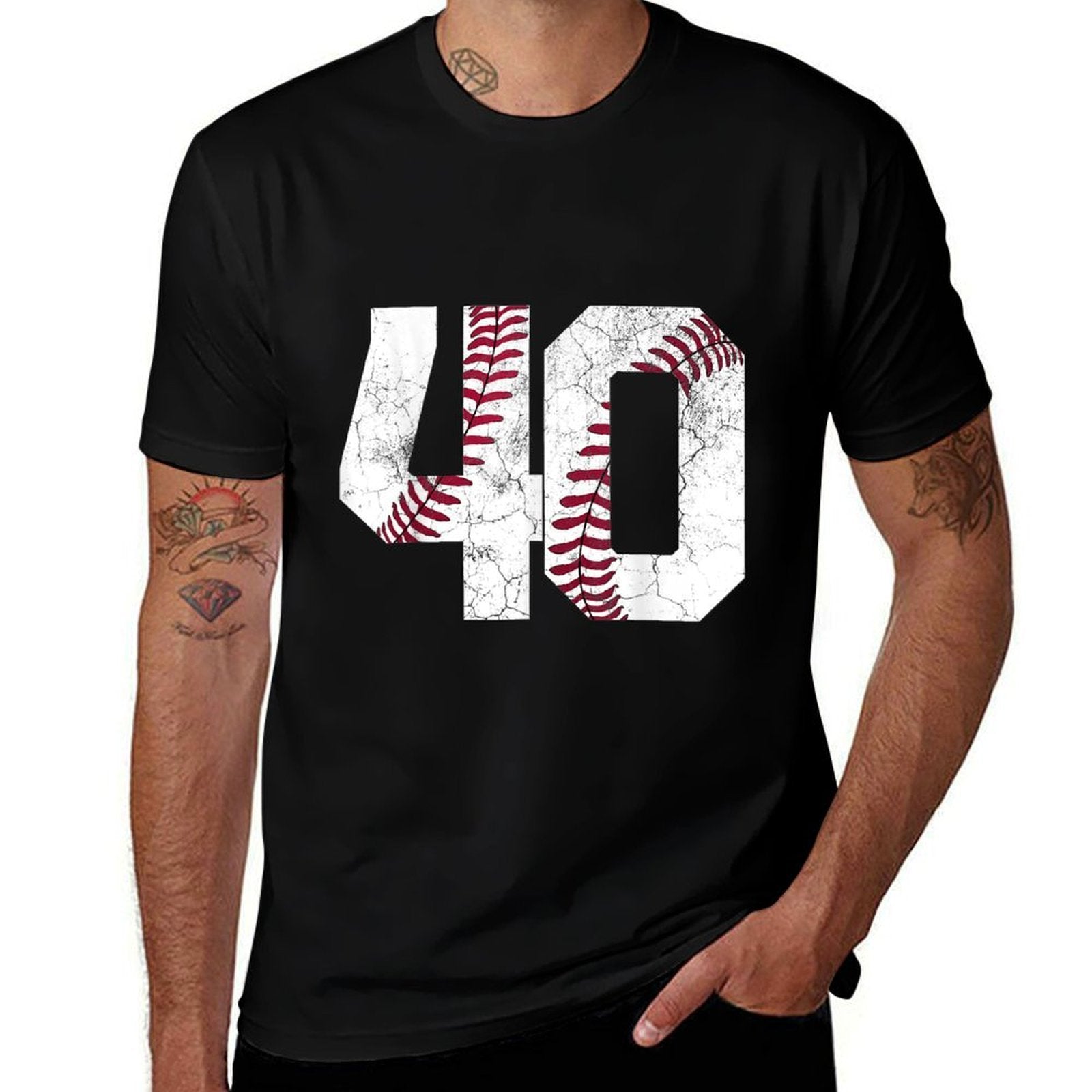 40th Birthday T 1985 Baseball 40 Years Old  High-quality Stitching T-Shirt