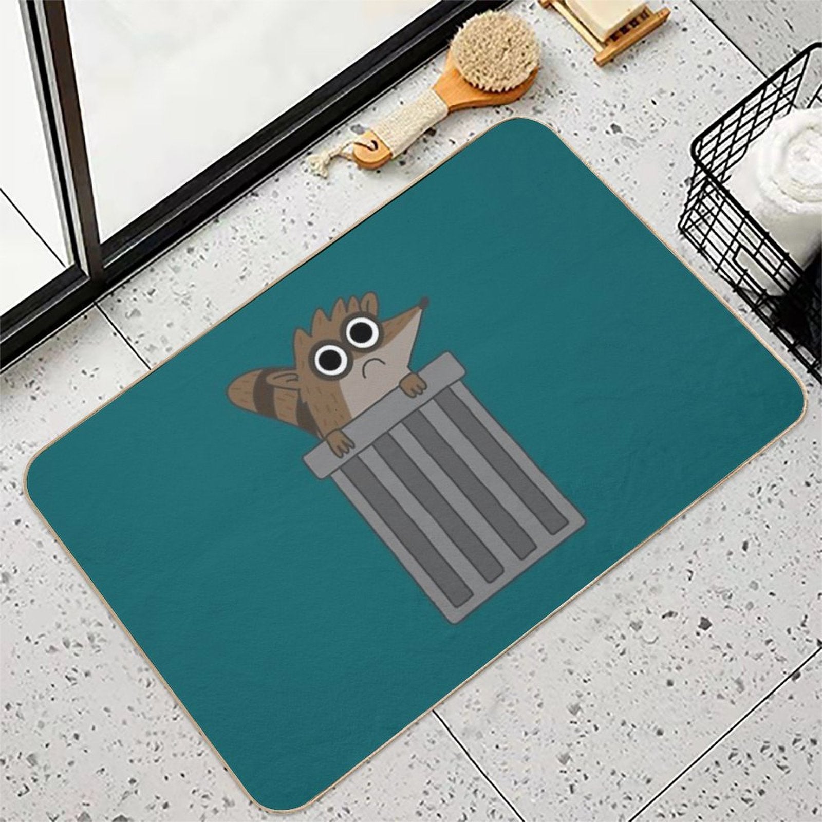 Rigby from Regular Show  Absorbent Bath Mat