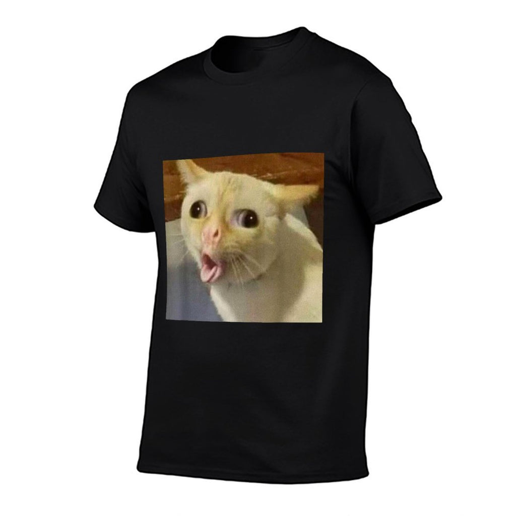 Cat Gagging Meme Funny Kitty Coughing Cat Top Iconic Meme  Versatile T-Shirt