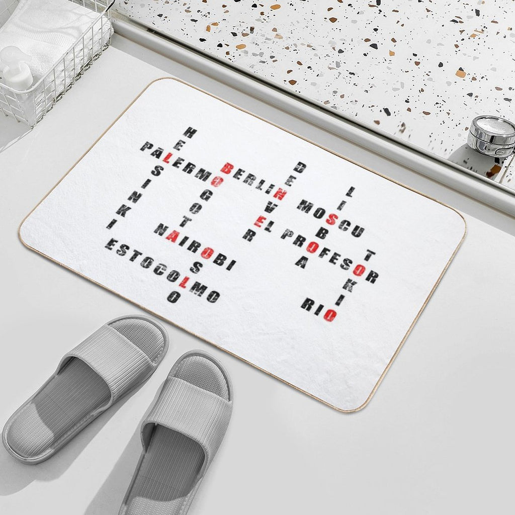 Profesor Ciudades - Black Version  Pet-Safe Bath Mat