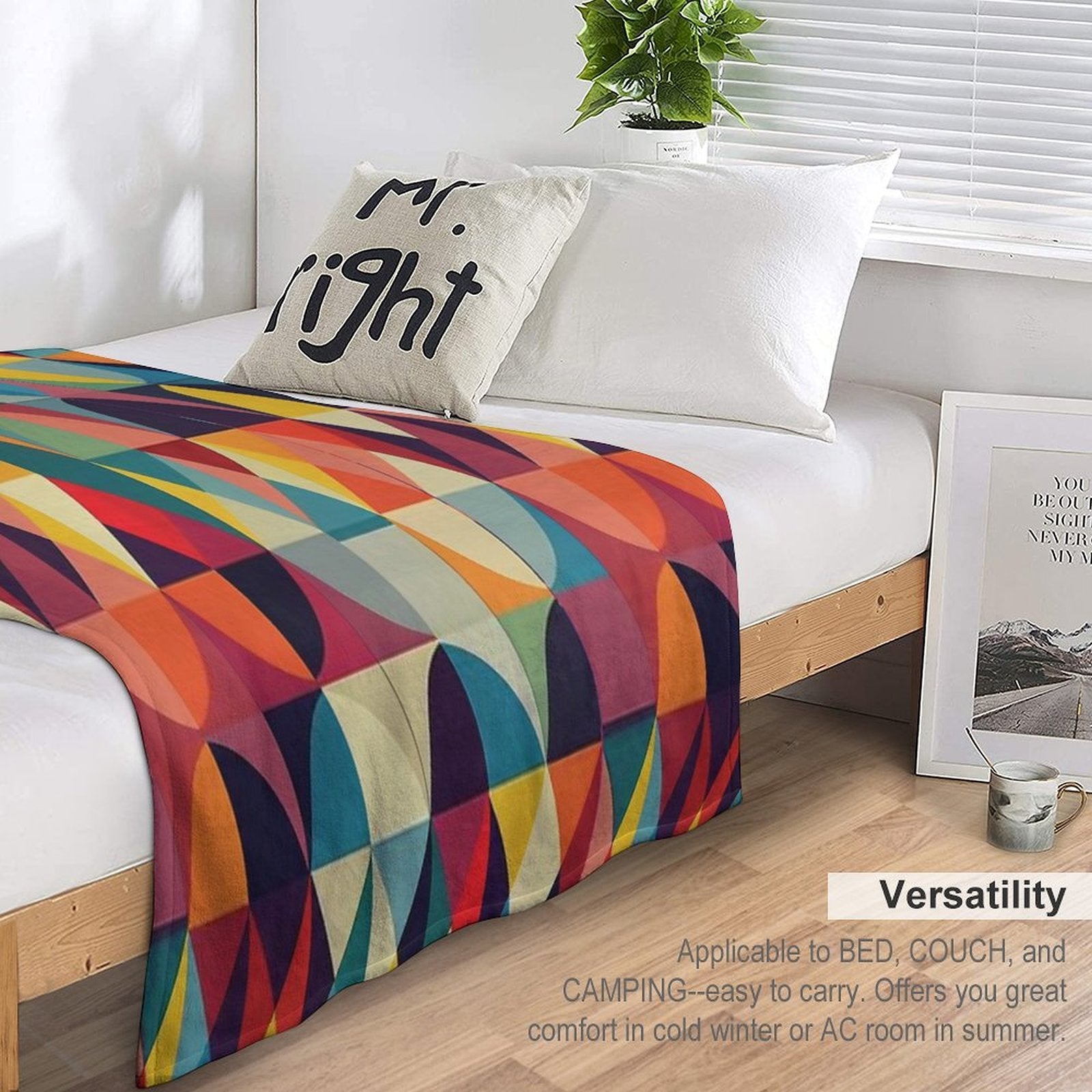 Seamless Geometric Pattern Design Easy Care Throw Blanket