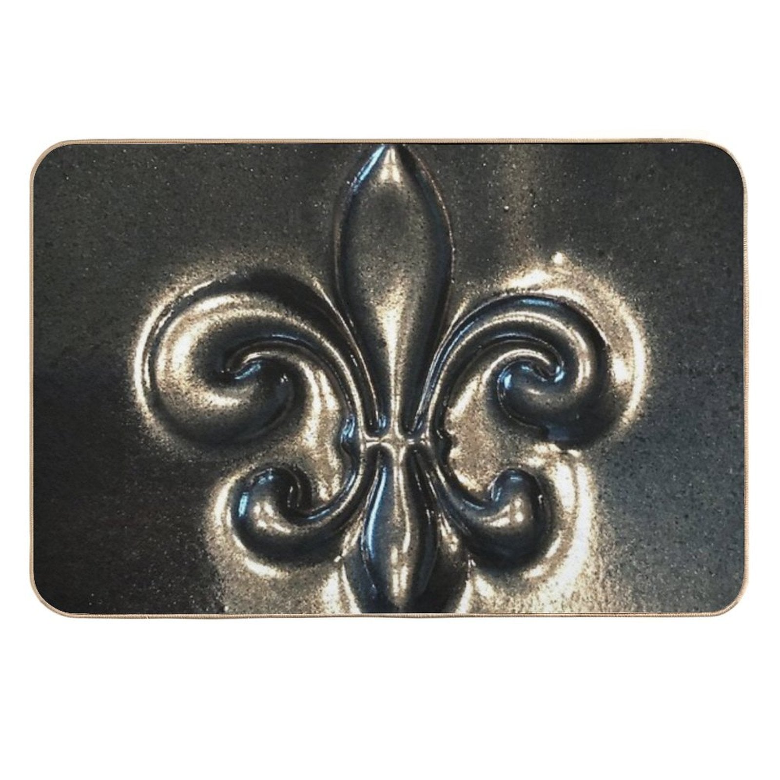 Fleur De Lis  Dirt-Trapping Bath Mat