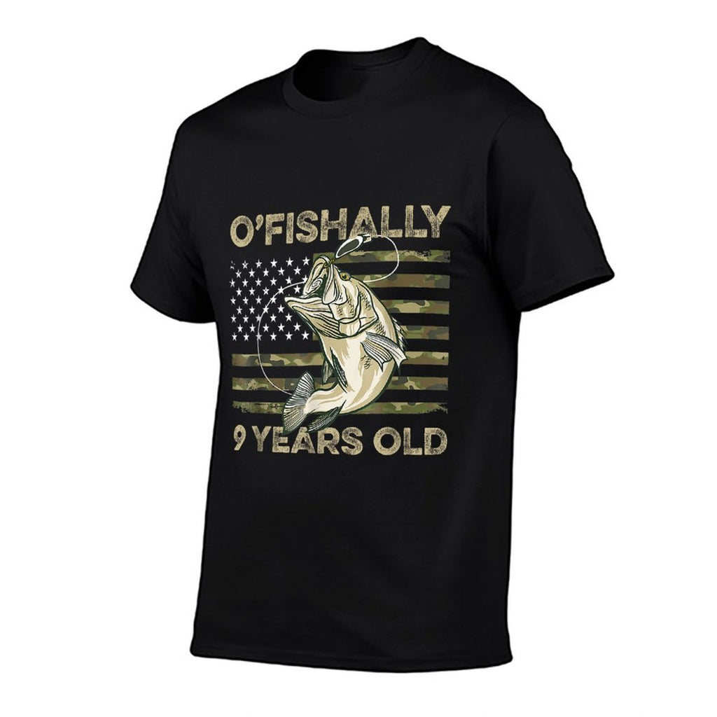 Ofishally 9 Year Old 9th Birthday US Fishing  Versatile T-Shirt