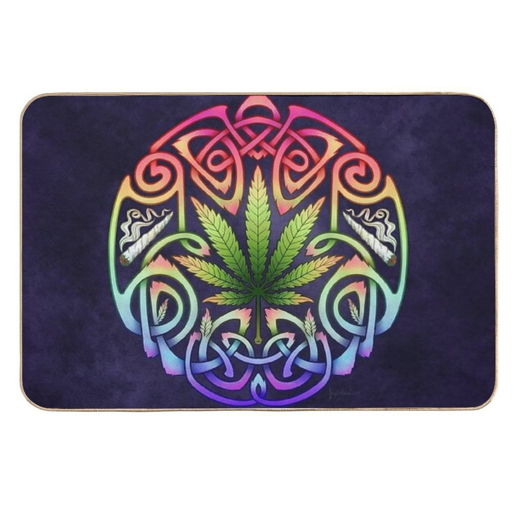 Celtic Cannabis Smokes  Absorbent Bath Mat