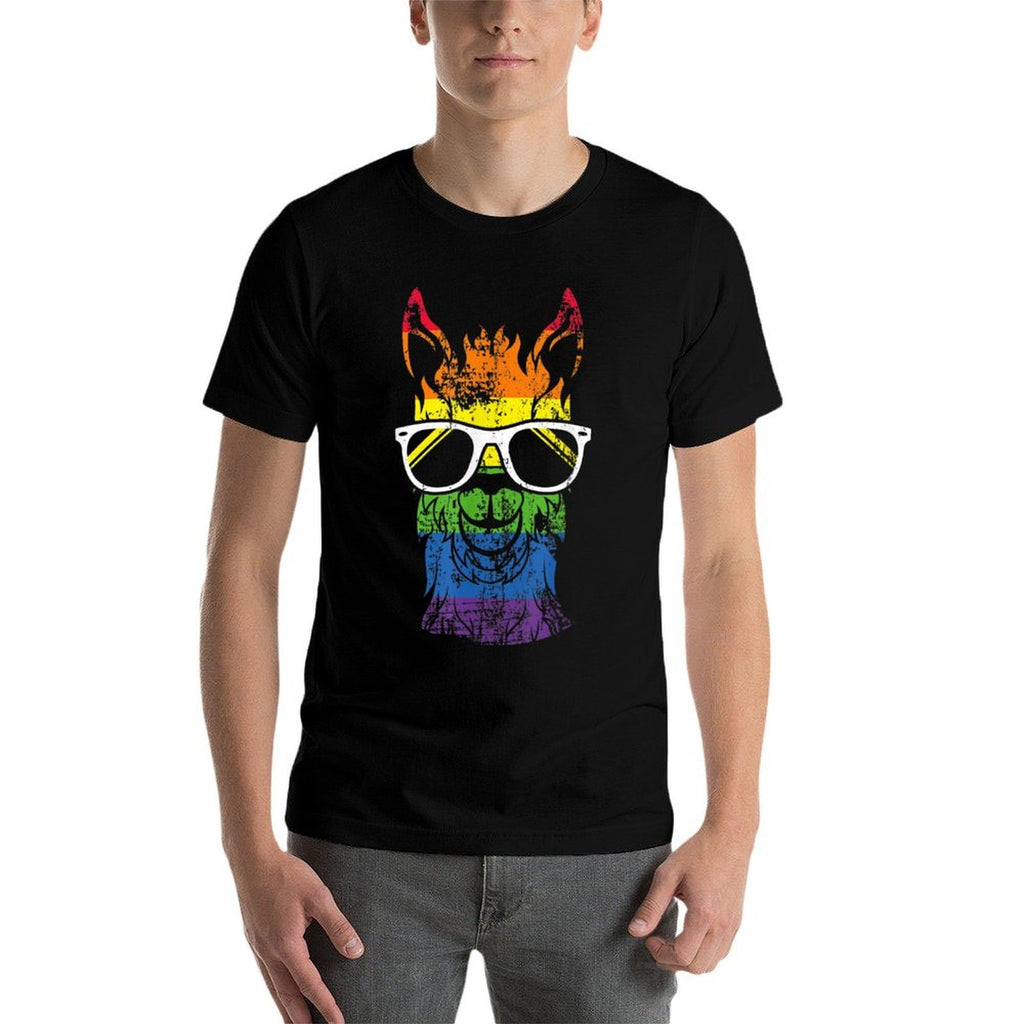 Funny Llama Lover LGBT Rainbow LGBTQ Month Parade Lover  Soft T-Shirt